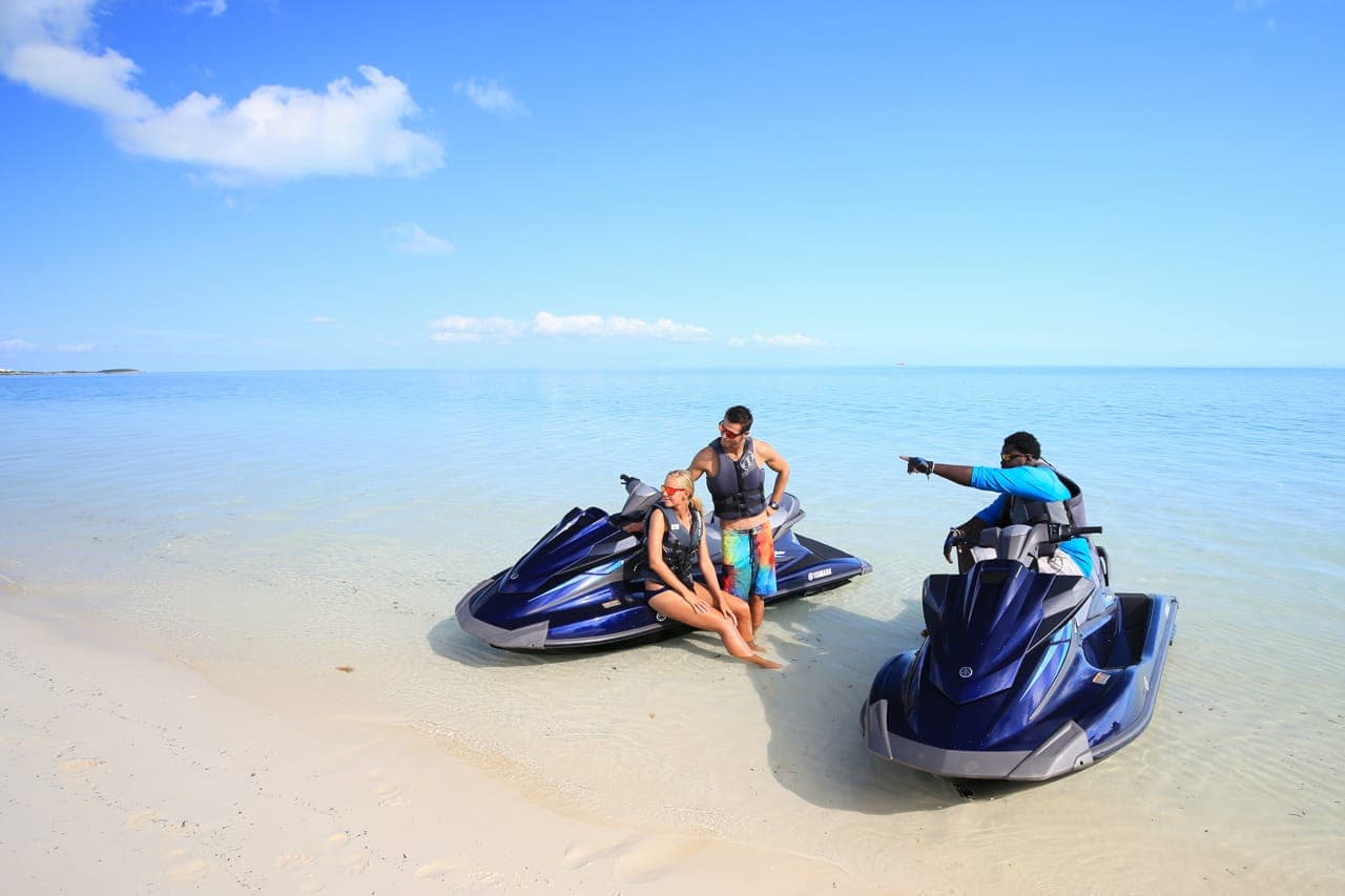 Caicos Cays and shipwreck jet ski tour