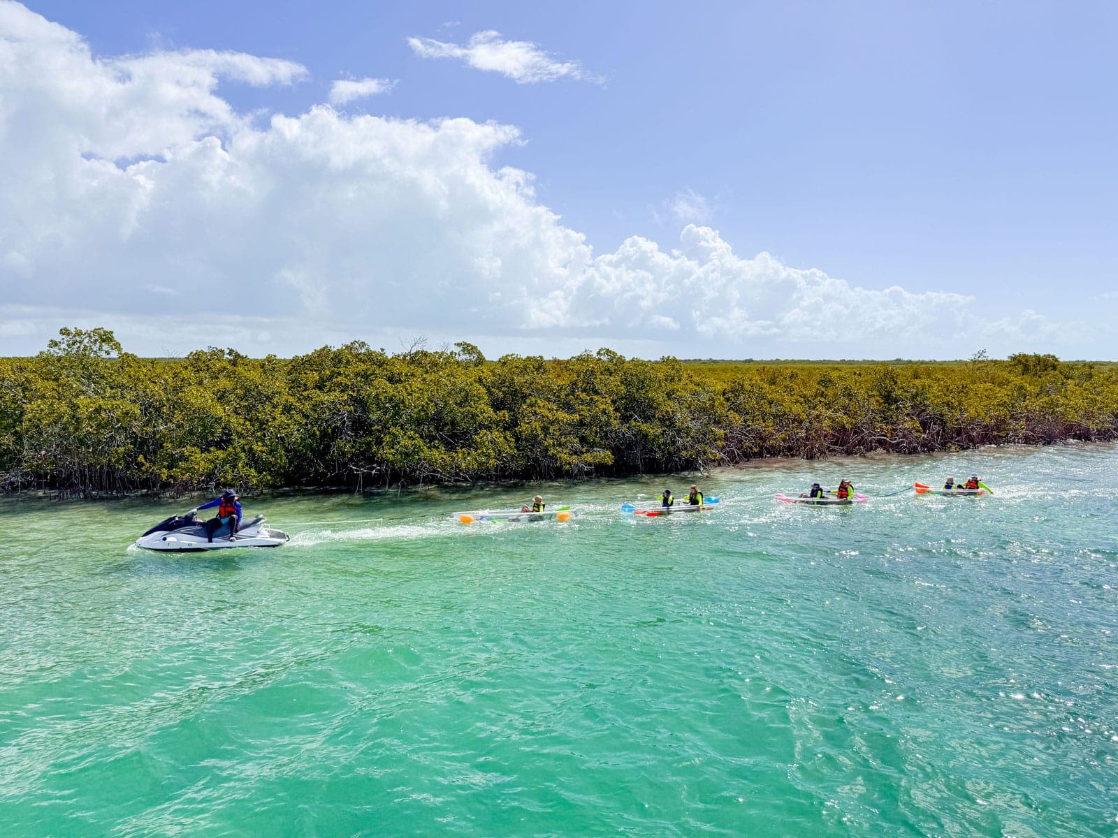 Clear kayak tour Turks and Caicos