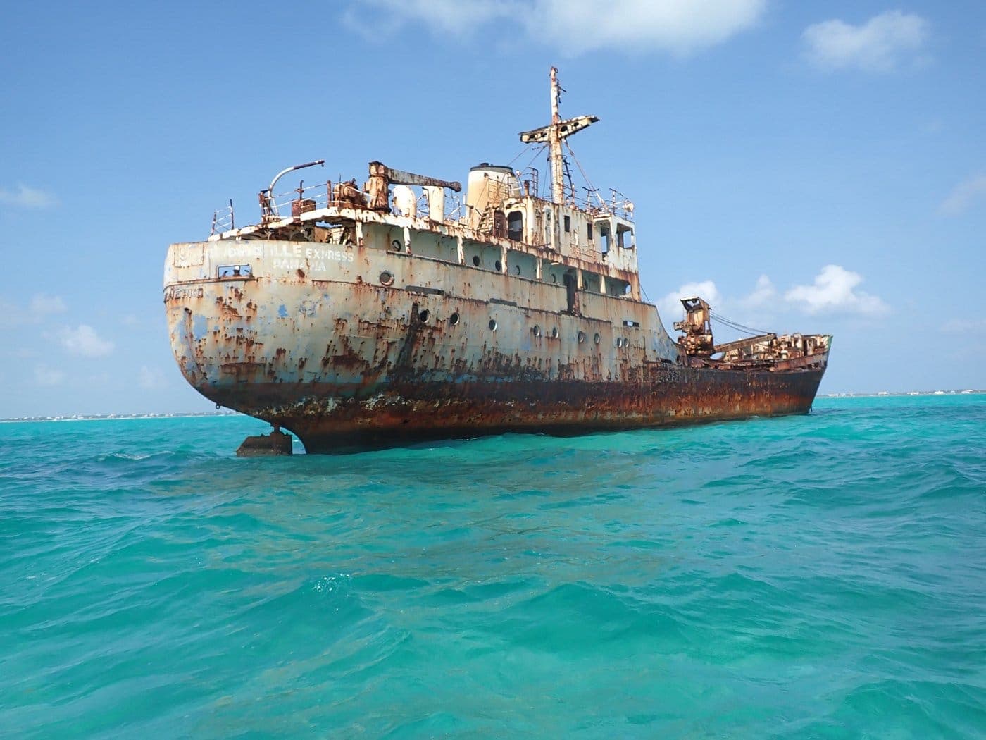 Ghost Freighter jet ski tour Turks and Caicos