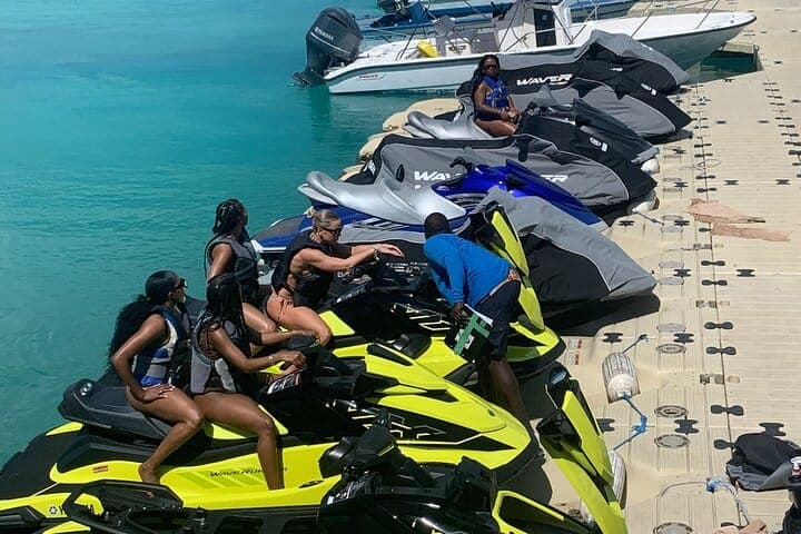 Ghost Freighter jet ski tour Turks and Caicos
